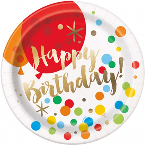 Pratos Balões Cores